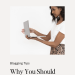 woman in a leopard skirt holding a laptop