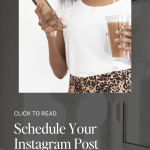 woman in laptop skirt holding ice coffee