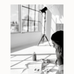 female content creator planning content