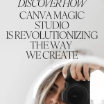 female content creator taking a photo in a mirror