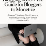 Make Money Blogging 2025_ Free Guide for Bloggers to Monetize
