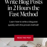 Write Blog Posts in 2 Hours_ The Fast Writing Method