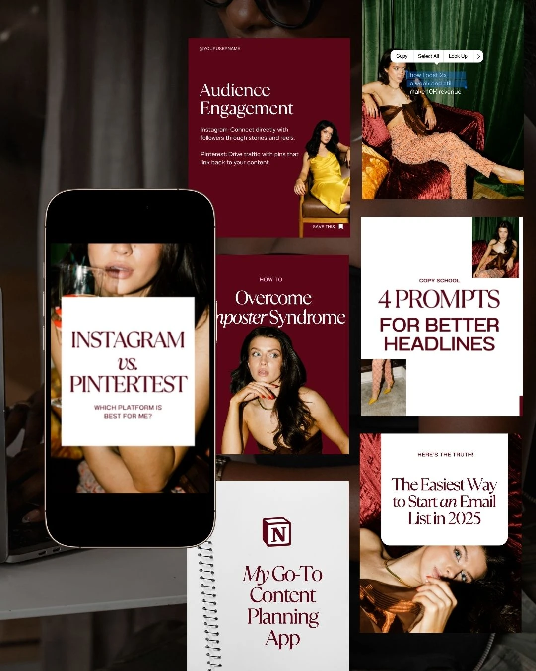 Content Creator Pinterest Templates - 1