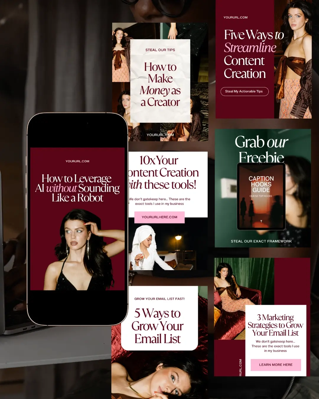 Content Creator Pinterest Templates - 1