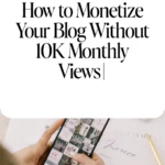How to Monetize Your Blog Without 10K Monthly Views _ Blog Income Tips for Beginners