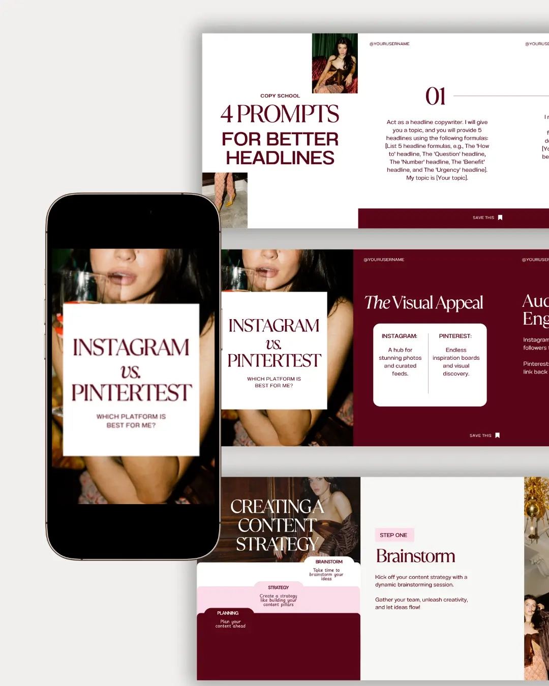 Content Creator Pinterest Templates - 1 Content Creator Pinterest Templates - 1