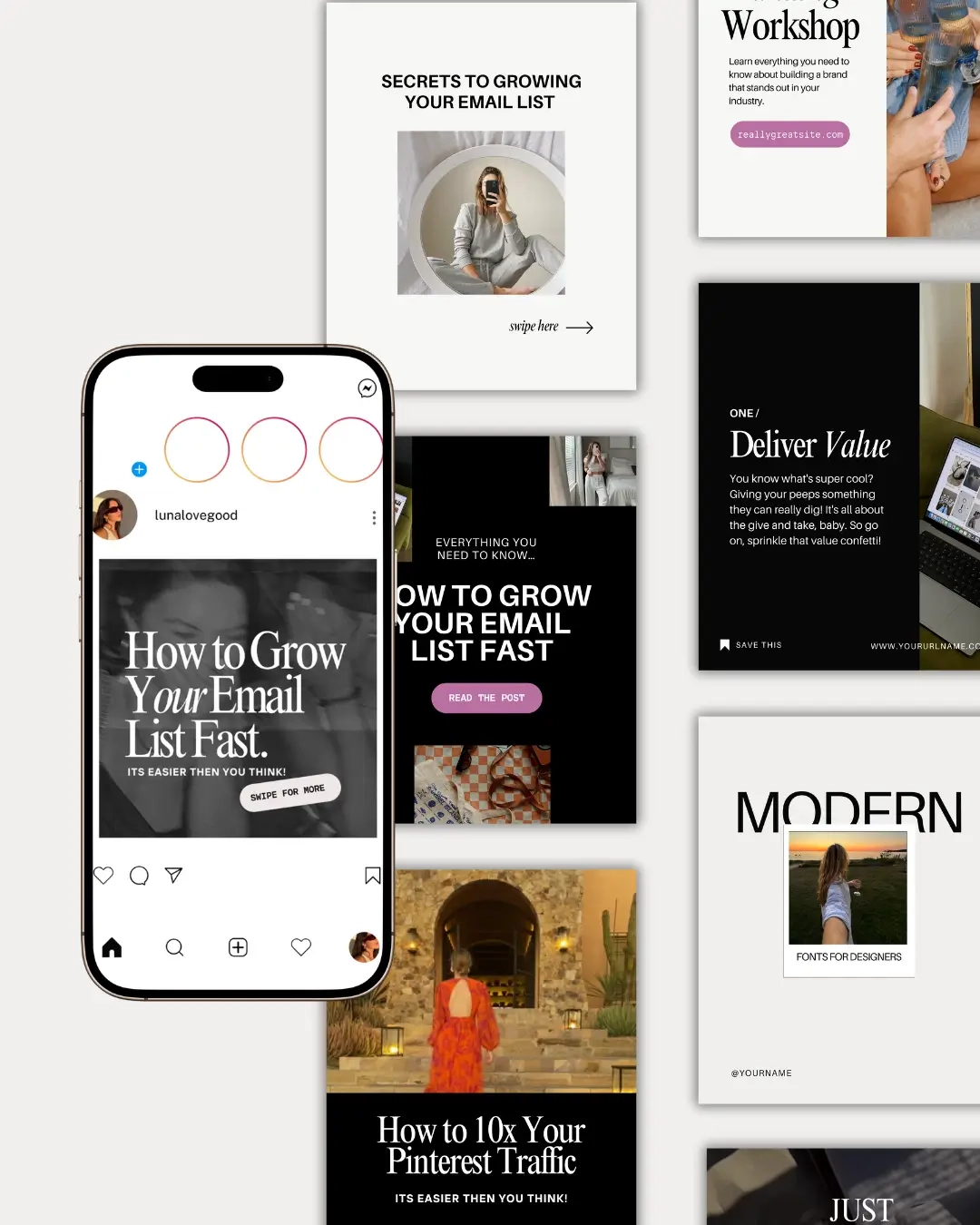 minimal instagram carousel batch 1 minimal instagram carousel batch 1