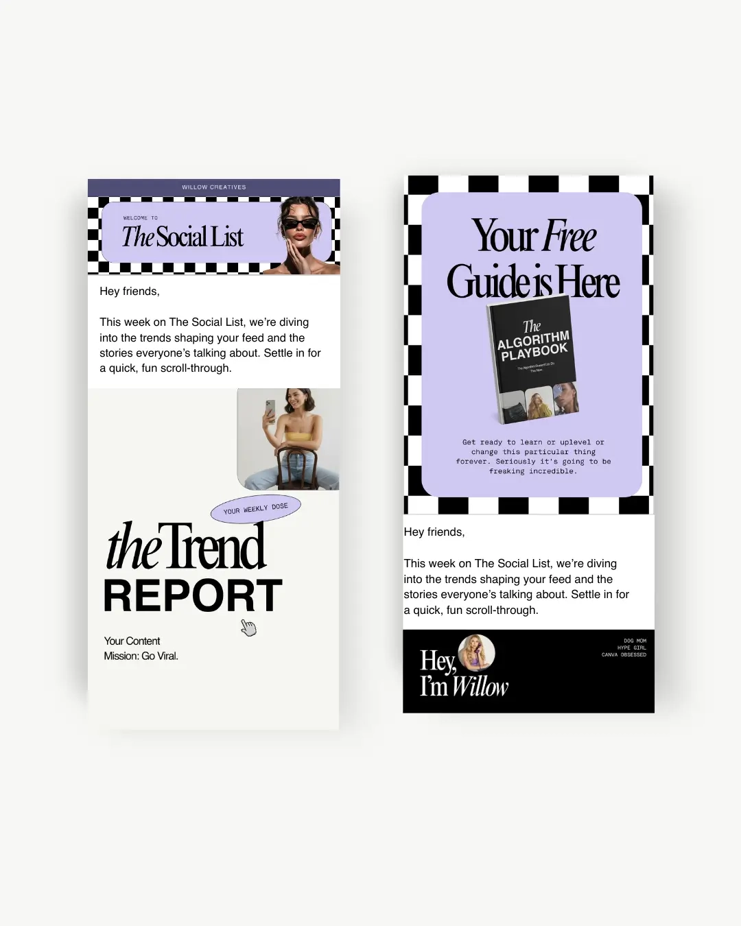 willow email graphics pack - 1 willow email graphics pack - 1