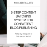 5-Step Content Batching System for Consistent Blog Publishing